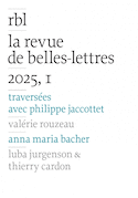 Revue de Belles Lettres 2025, no 01